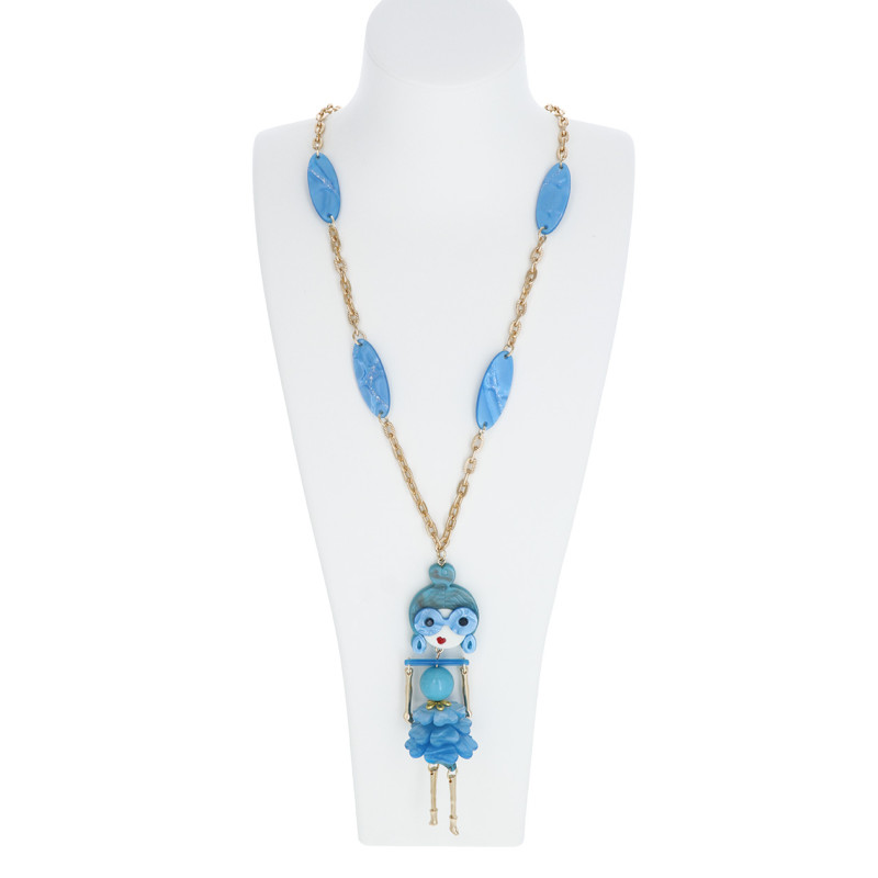 LANGE KETTING HAARS POPJE