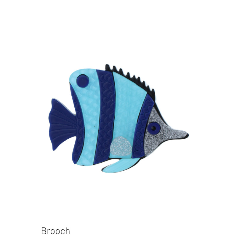 BROCHE AVEC POISSON EXOTIQUE