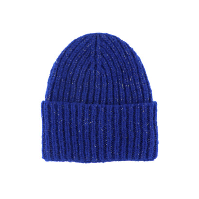 GORRO DE PUNTO DE LANA DE COLOR LISO
