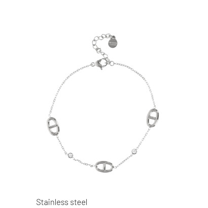 PULSERA ACERO, COLGAN. ANILLO METAL