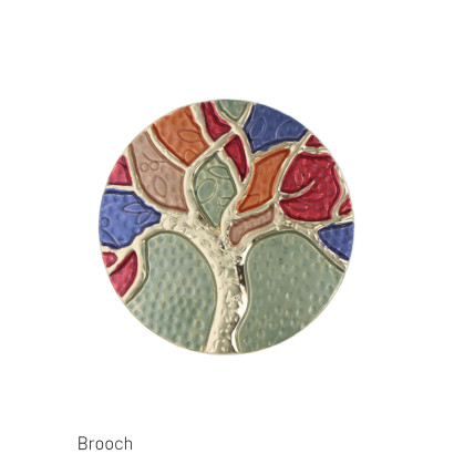 BROCHE FORMA REDONDO Y ÛRBOL