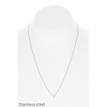 COLLAR EN ACERO CON COLGANTE LENTEJUELAS