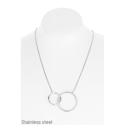 STAAL HALSKETTING MET RING HANGERS