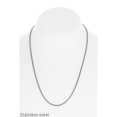 COLLAR EN ACERO ENREDADO CADENA