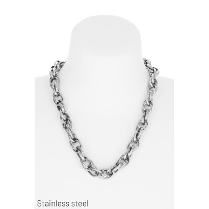 COLLAR GRANDES ENLACE EN ACERO