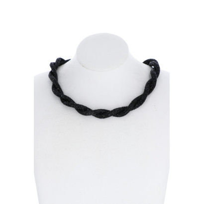 COLLAR TRENZADO DE STRASS RäGIDO