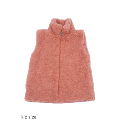 CHAQUETA SIN MANGAS PIEL SINTÉTICA, ZIP, BOLSILLOS