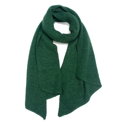 ECHARPE TISSE, COULEUR UNIE ET LUREX