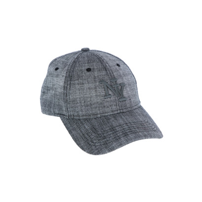 CASQUETTE COULEUR UNI DELAVE AVEC LOGO:NY