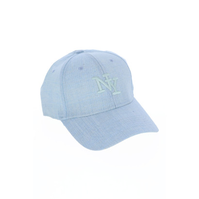 CASQUETTE COULEUR UNI DELAVE AVEC LOGO:NY