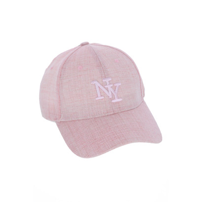 CASQUETTE COULEUR UNI DELAVE AVEC LOGO:NY