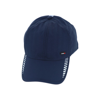 GORRA COLOR SÛLIDO CON RAYAS LATERALES