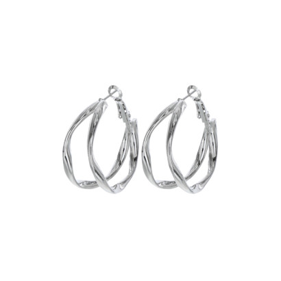 PENDIENTES CRIOLLO METALE MARTILLADO
