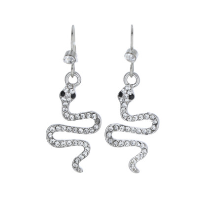 PENDIENTES EN FORMA DE SERPIENTE & ESTRAS