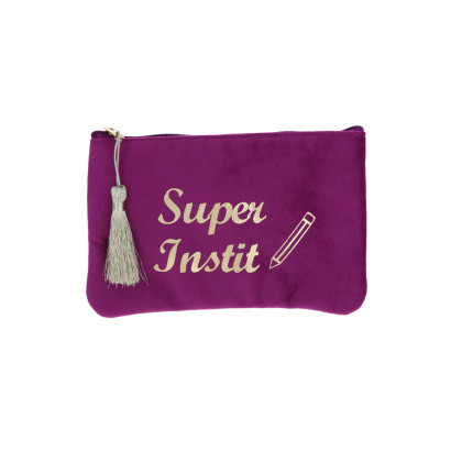 POCHETTE EN VELOUR: SUPER INSTIT