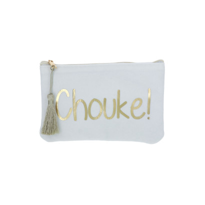 POCHETTE EN VELOUR: CHOUKE