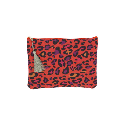 POCHETTE EN COTON À IMPRIMÉ ANIMAL