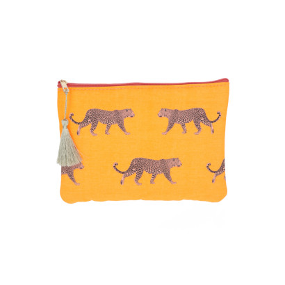 POCHETTE EN COTON À MOTIF TIGRE