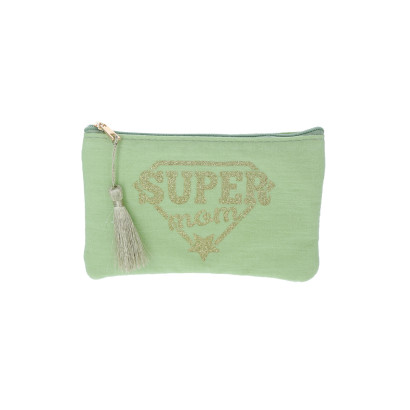 POCHETTE EN COTON: SUPER MOM
