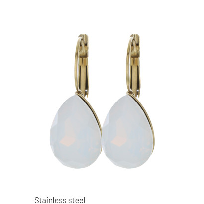 PENDENTIES CANDADO FORMA DE GOTA Y ESTRAS
