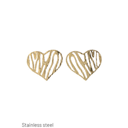 PENDIENTE DE ACERO CON COLGANTE DE CORAZON