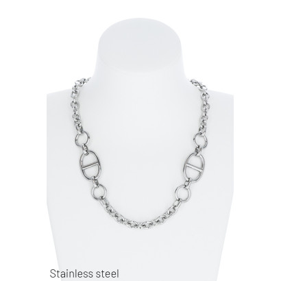 COLLAR GRANDES ENLACE EN ACERO