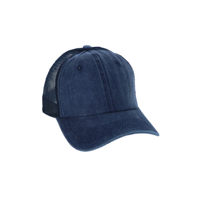 HEREN JEANS CAP EFFEN KLEUR, MESH IN BACK