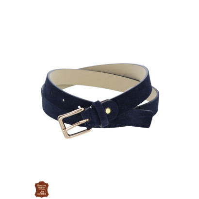 CEINTURE EN DAIM AVEC BOUCLE RECTANGULAIRE