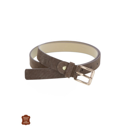 CEINTURE EN DAIM AVEC BOUCLE RECTANGULAIRE