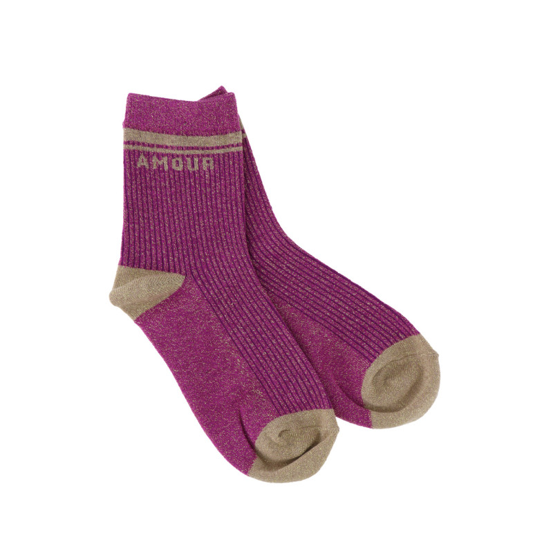 CALCETINES CON LUREX: AMOUR