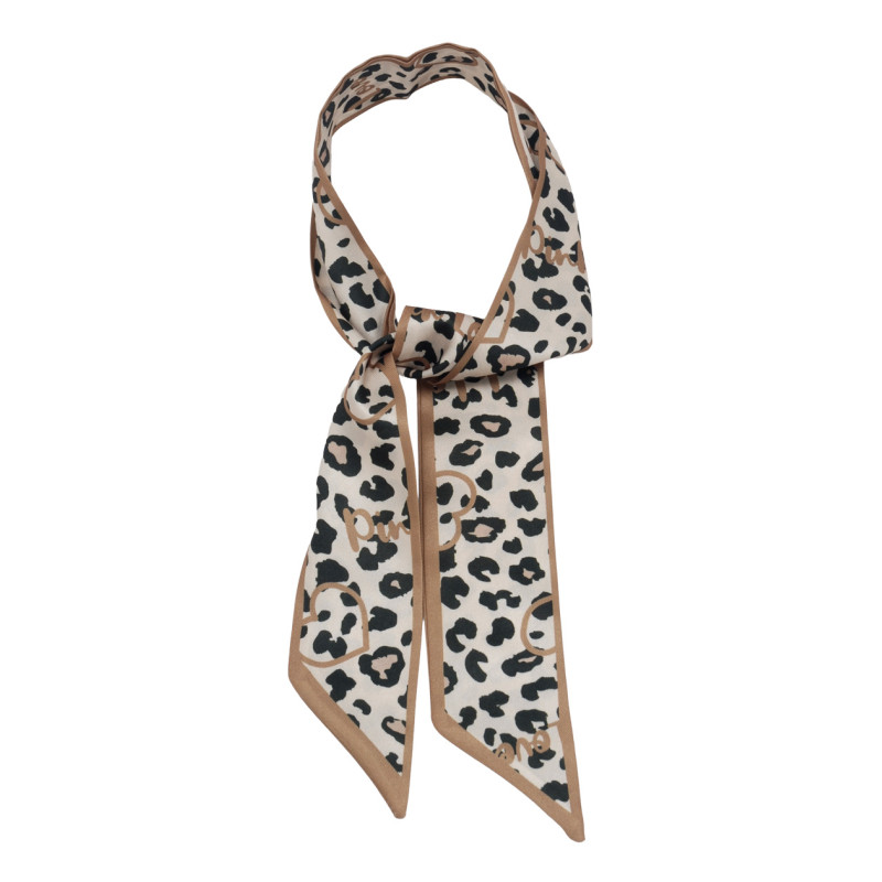 POLYSILK FLOPPY BOW WITH ANIMAL & HEART PATTERN