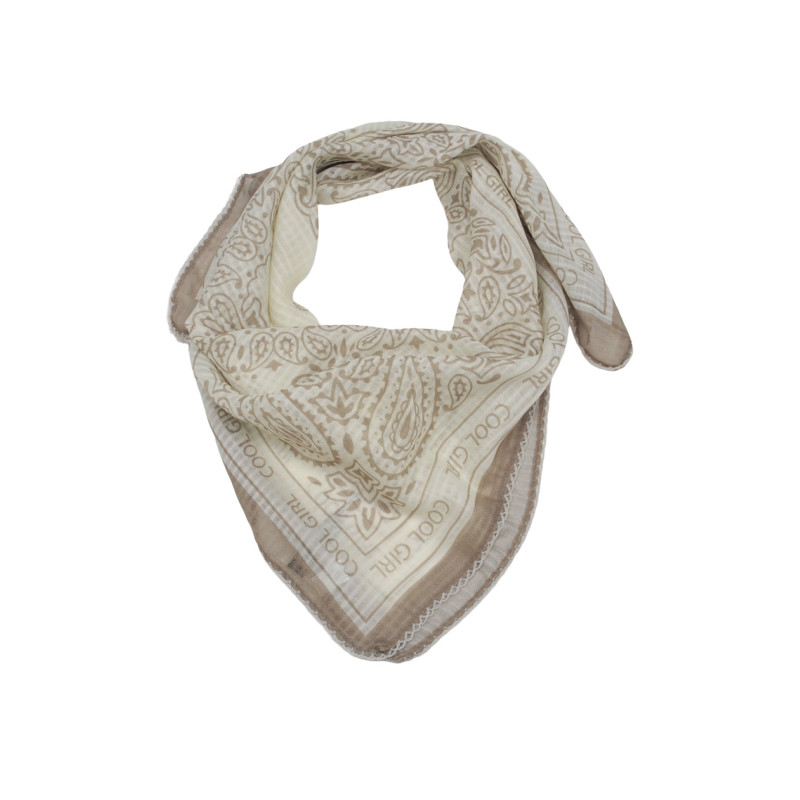 SQUARE SCARF WITH PAISLEY PATTERN