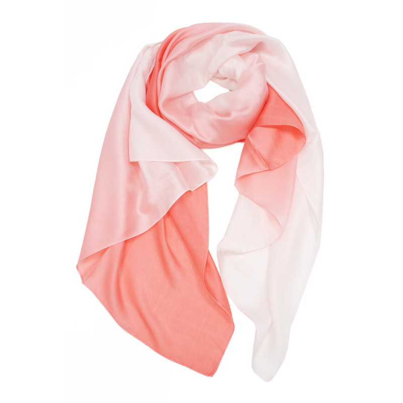 FOULARD EFFET DGRAD DE COULEUR UNI