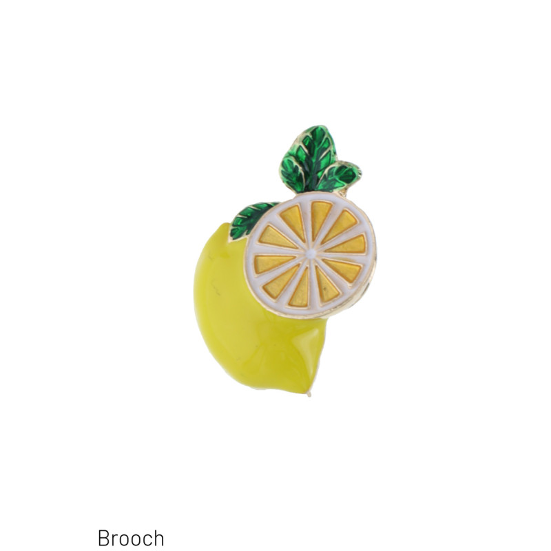BROCHE EN FORME DE CITRON