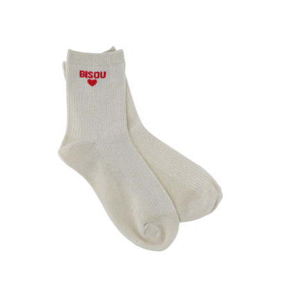 CALCETINES CON LUREX: BISOU & CORAZÛN