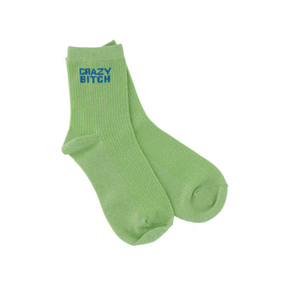 CALCETINES CON LUREX: CRAZY BITCH