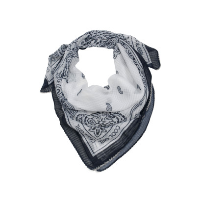 SQUARE SCARF WITH PAISLEY PATTERN