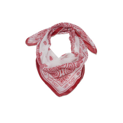 SQUARE SCARF WITH PAISLEY PATTERN