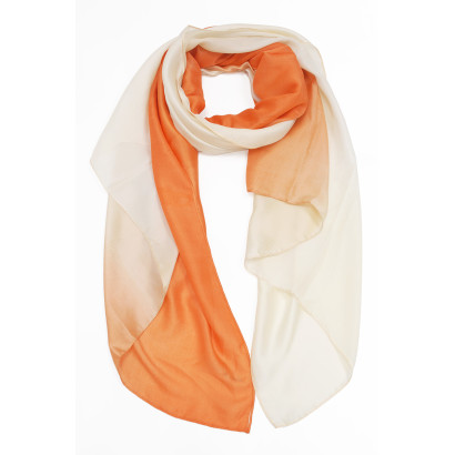 FOULARD EFFET DÉGRADÉ DE COULEUR UNI