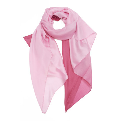 FOULARD EFFET DÉGRADÉ DE COULEUR UNI
