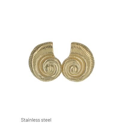 OORBELLEN STAAL SCHELPVORM
