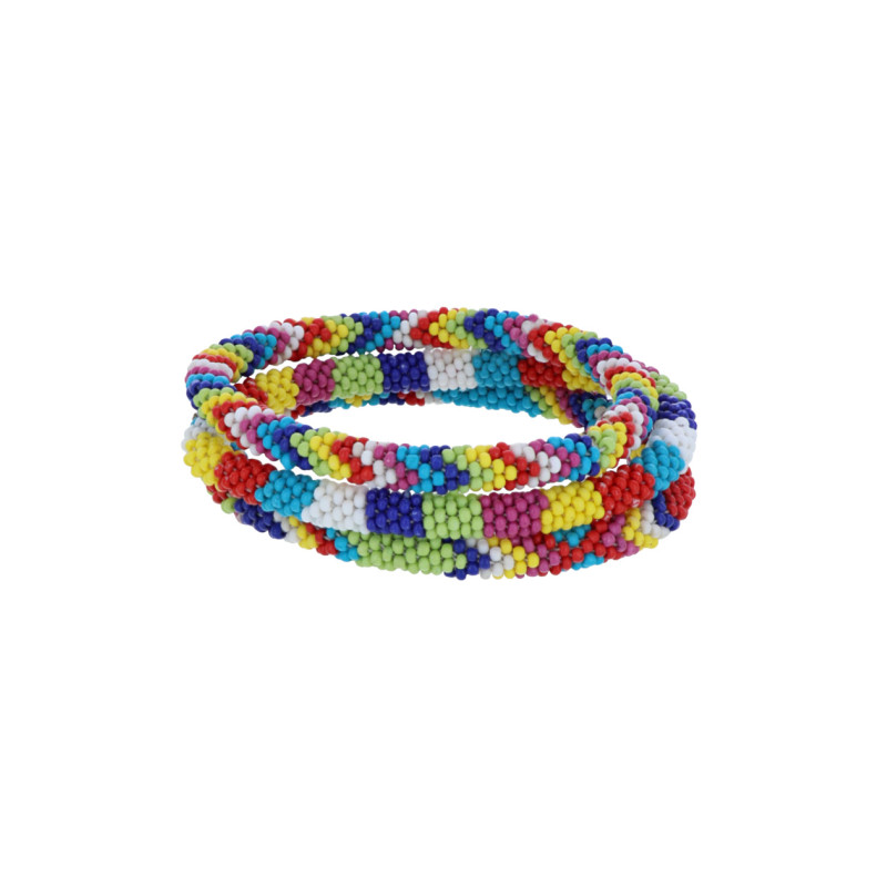 BRACELET PERLES A 3 RANGEES