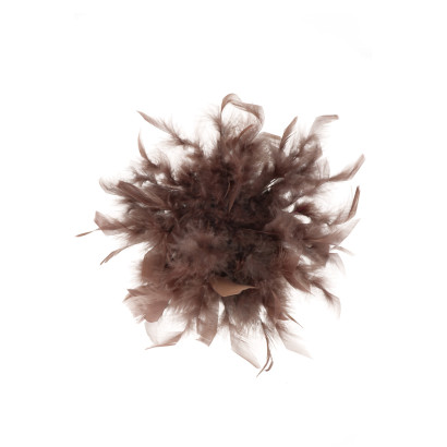 BROCHE À PLUMES DE COULEUR UNIE