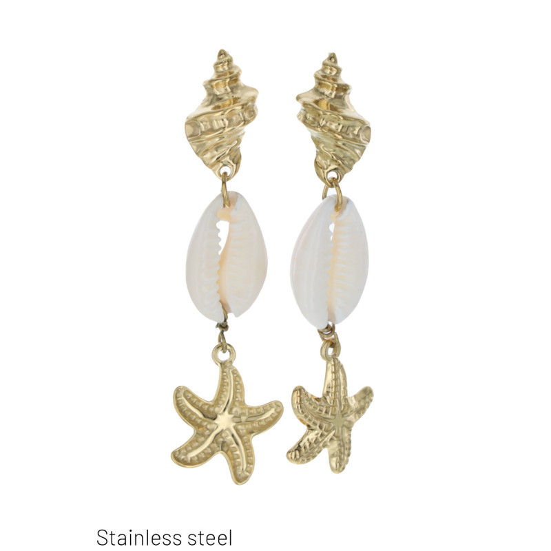 B.O. ACIER COQUILLAGE PENDT COQUILLAGE ETOILEDEMER