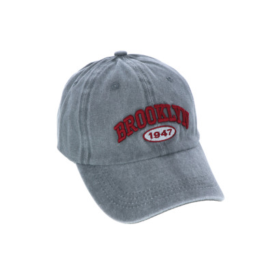 CASQUETTE EN JEANS AVEC BROOKLYN EMBRODERY