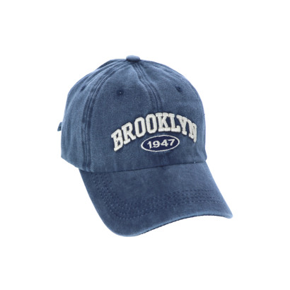 CASQUETTE EN JEANS AVEC BROOKLYN EMBRODERY