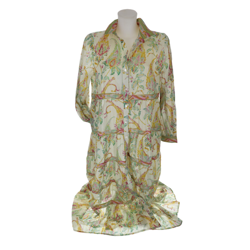 LONG DRESS PRINTED FLOWERS