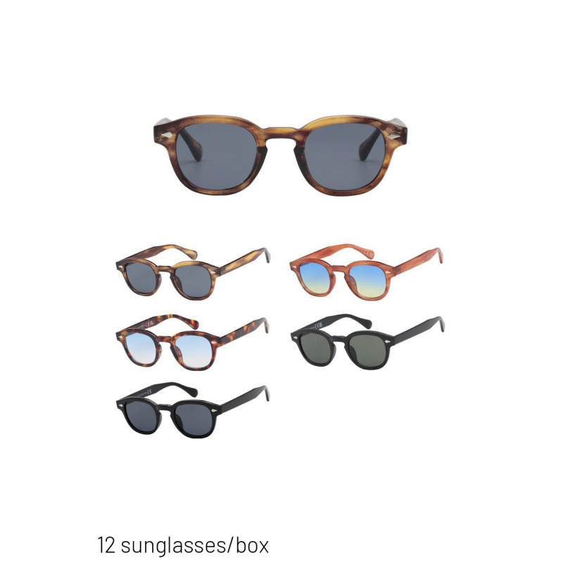 SUNGLASSES TRANSPARENT WITH TORTOISE SHELL