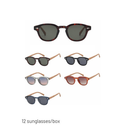 LUNETTES SOLAIRE MONTURE PLASTIQUE, IMITATION BOIS