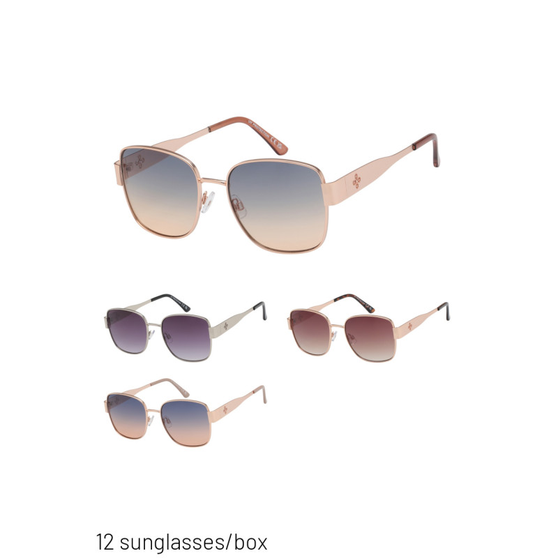 SUNGLASSES SQUARE SHAPE & METALIC LEGS